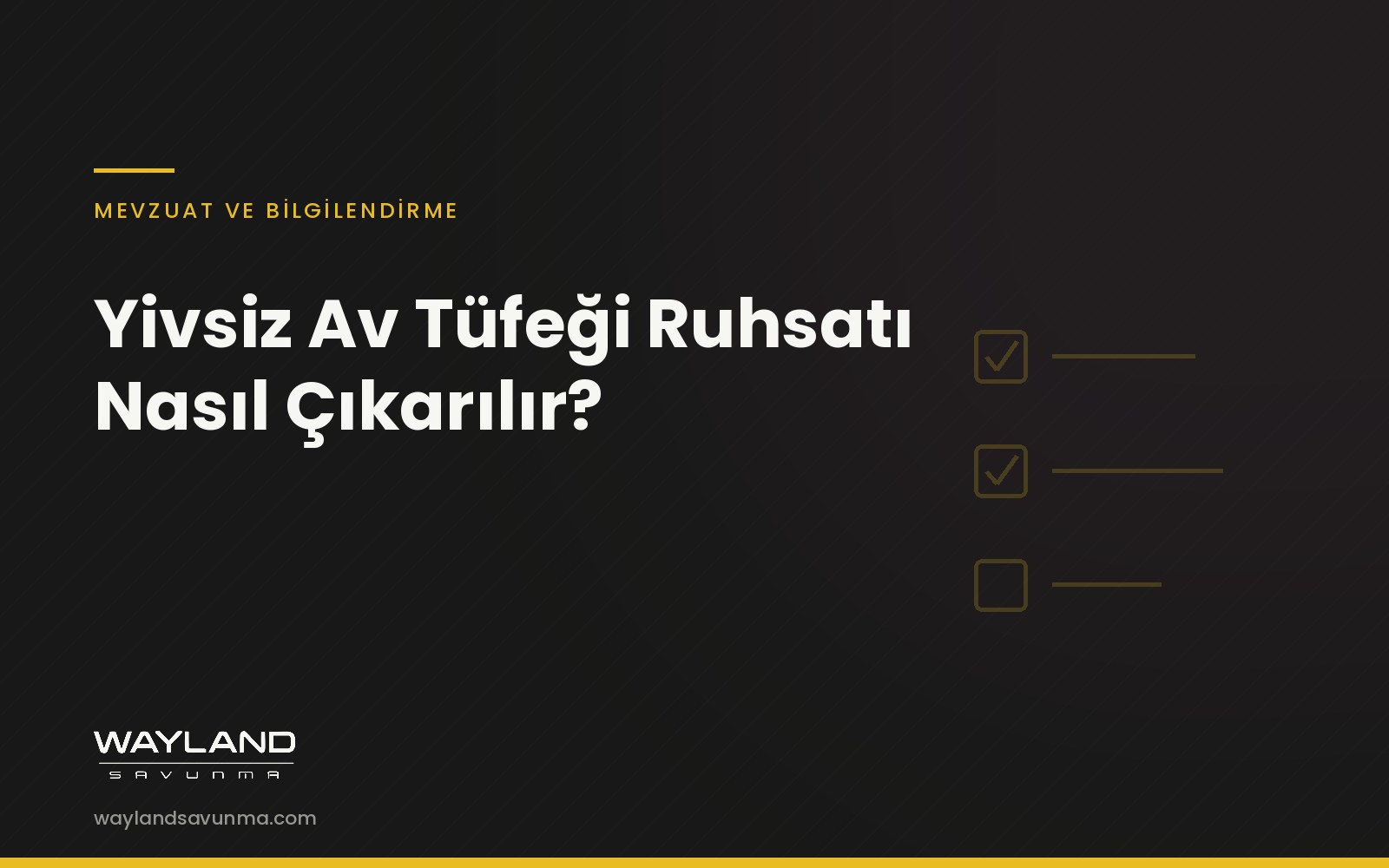Yivsiz Av Tüfeği Ruhsatı Nasıl Çıkarılır?