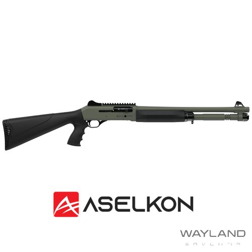 Aselkon S4 GT Nato Green Hybrid Taktik Pistol Grip Yarı Otomatik Av Tüfeği