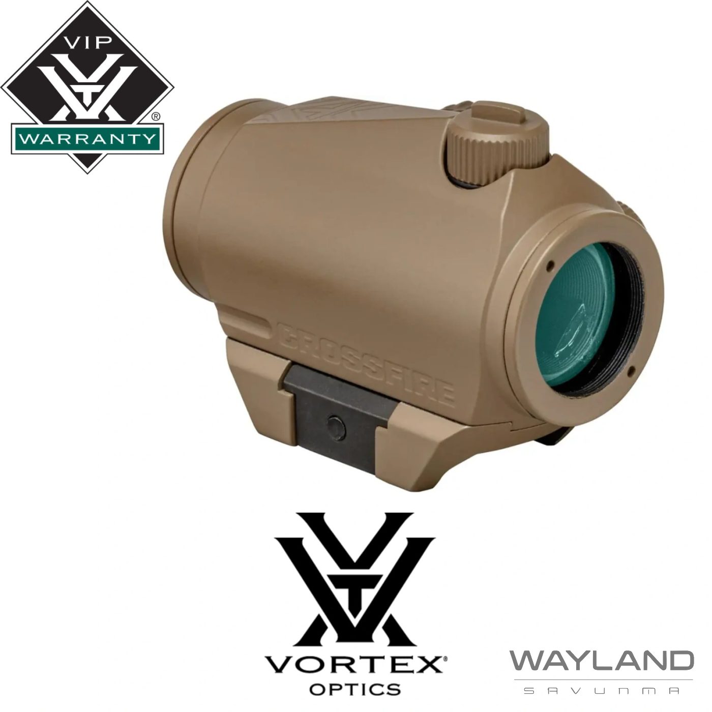 Vortex Crossfire Tan FDE 2 MOA Red Dot ikinci görünüm
