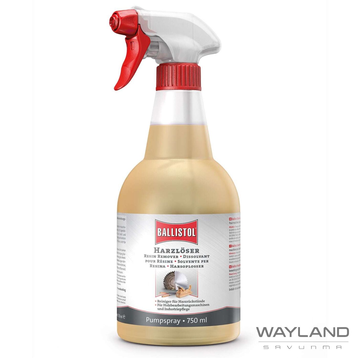 Ballistol Resin Romever, Pompa Sprey 750 ml (Reçine Sökücü)