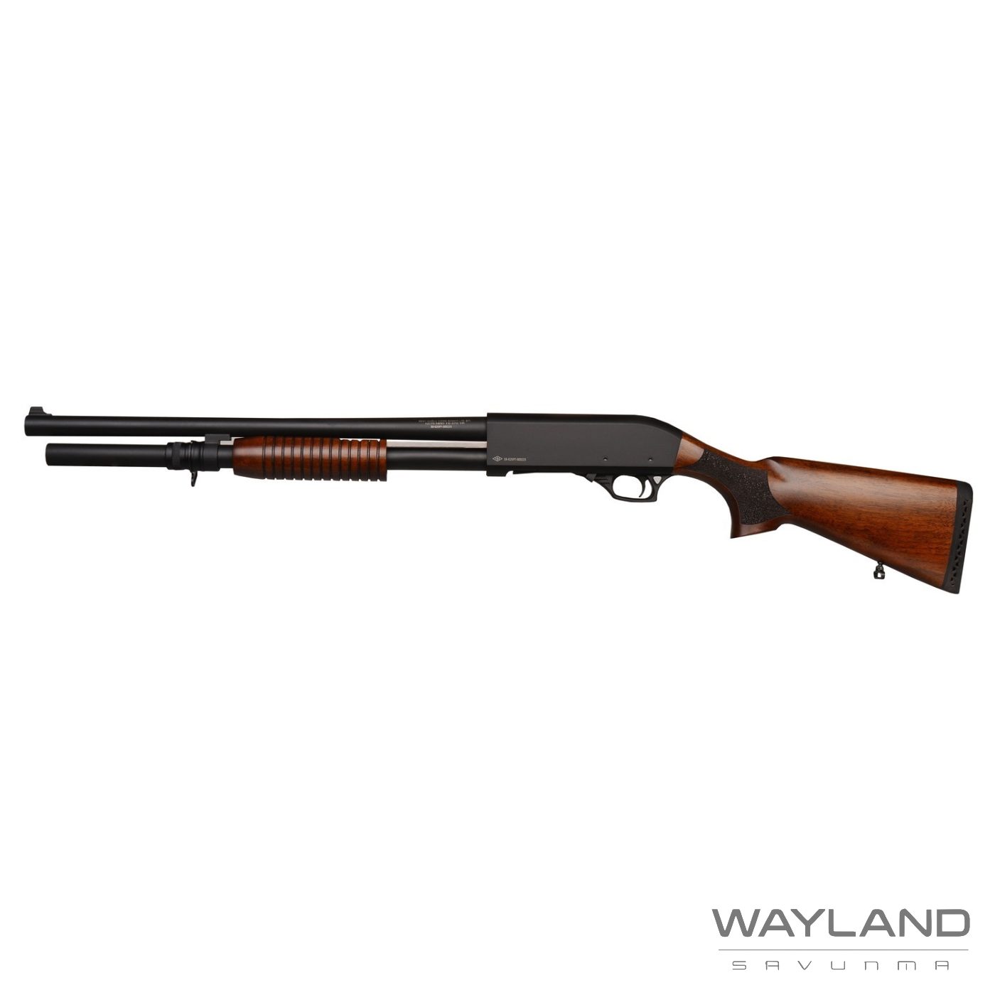 Mavoric 12cal Ahşap Siyah 7+1 51cm Pompalı Yivsiz Tüfek görseli 3
