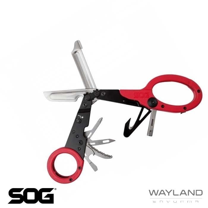SOG Parashears Çok Amaçlı Makas - Kırmızı