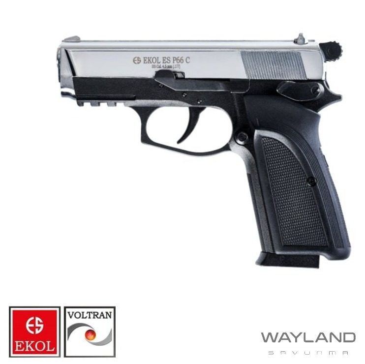 EKOL S P66 Compact Polimer P. Beyaz Havalı Tabanca