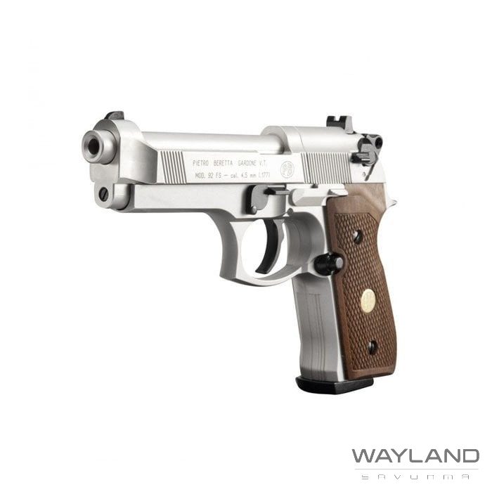 UMAREX Beretta M92 FS 4,5MM Havalı Tabanca A.Nikel görseli 5